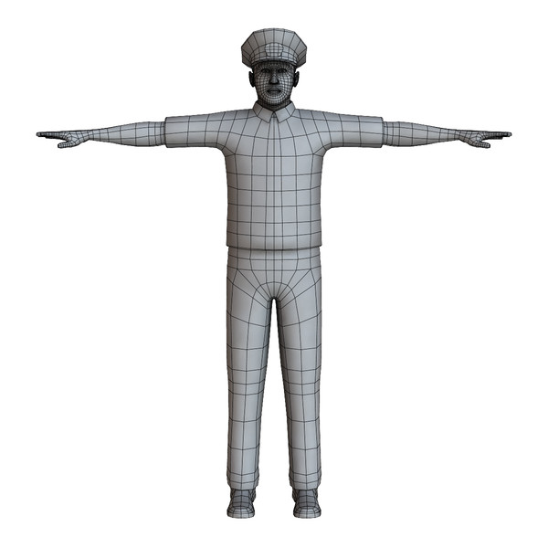 3d police male 01 model - Police Male 01 by ignisfatuus